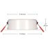 Slim Directional Integrated LED 4 in Round Adj Color Temp Canless Recessed Light for Kitchen Bath Living rooms, White