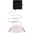 Slim Directional Integrated LED 4 in Round Adj Color Temp Canless Recessed Light for Kitchen Bath Living rooms, White