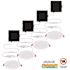 Ultra Slim Integrated LED 4 in Round Adj Color Temp Canless Recessed Light for Kitchen Bath Living rooms, White 4-Pack