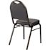 National Public Seating 9200-Series Premium Midnight Blue Seat/Black Sandtex Frame Vinyl Upholstered Stack Chair (Pack of 2)