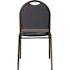 National Public Seating 9200-Series Premium Midnight Blue Seat/Black Sandtex Frame Vinyl Upholstered Stack Chair (Pack of 2)