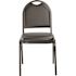 National Public Seating 9200 Series Premium Panther Black Seat/Black Sandtex Frame Vinyl Upholstered Stack Chair (Pack of 2)