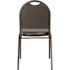National Public Seating 9200 Series Premium Panther Black Seat/Black Sandtex Frame Vinyl Upholstered Stack Chair (Pack of 2)