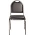 National Public Seating 9200-Series Midnight Blue Seat/Silver Vein Frame Premium Vinyl Upholstered Stack Chair (Pack of 2)