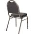 National Public Seating 9200-Series Midnight Blue Seat/Silver Vein Frame Premium Vinyl Upholstered Stack Chair (Pack of 2)