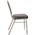 National Public Seating 9200-Series Panther Black Seat/Silver Vein Frame Premium Vinyl Upholstered Stack Chair (Pack of 2)