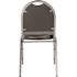 National Public Seating 9200-Series Panther Black Seat/Silver Vein Frame Premium Vinyl Upholstered Stack Chair (Pack of 2)