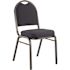 National Public Seating 9200-Series Midnight Blue Seat/Black Sandtex Frame Premium Fabric Upholstered Stack Chair (Pack of 2)