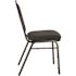 National Public Seating 9200-Series Ebony Black Seat/Black Sandtex Frame Premium Fabric Upholstered Stack Chair (Pack of 2)