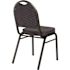 National Public Seating 9200-Series Diamond Navy Seat/Black Sandtex Frame Premium Fabric Upholstered Stack Chair (Pack of 2)