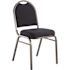 National Public Seating 9200-Series Midnight Blue Seat/Silver Vein Frame Premium Fabric Upholstered Stack Chair (Pack of 2)
