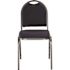 National Public Seating 9200-Series Midnight Blue Seat/Silver Vein Frame Premium Fabric Upholstered Stack Chair (Pack of 2)