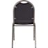 National Public Seating 9200-Series Midnight Blue Seat/Silver Vein Frame Premium Fabric Upholstered Stack Chair (Pack of 2)