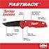 Milwaukee FASTBACK Stainless Steel Spring Assisted Folding Knife with 2.95 in. Blade