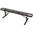 Everest 6 ft. Black Portable Park Bench without Back
