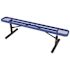Everest 6 ft. Blue Portable Park Bench without Back