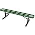Everest 6 ft. Green Portable Park Bench without Back