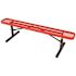 Everest 6 ft. Red Portable Park Bench without Back