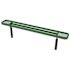 Everest 8 ft. Green In-Ground Mount Park Bench without Back