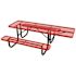 Everest 8 ft. Red Single-Sided ADA Heavy-Duty Picnic Table