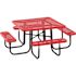 Everest 46 in. Red Square Picnic Table