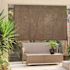 SeaSun Seaside Brown Cordless Outdoor Patio Roller Shade 96 in. W x 72 in. L