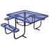 Everest 46 in. Blue ADA Square Picnic Table