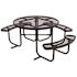 Everest 46 in. Black ADA Round Picnic Table