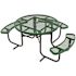 Everest 46 in. Green ADA Round Picnic Table