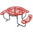 Everest 46 in. Red ADA Round Picnic Table