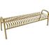 Plaza 6 ft. Beige Steel Strap Bench without Back