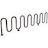 15-Bike Black Surface Mount Heavy-Duty Wave Rack