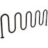 11-Bike Black Surface Mount Heavy-Duty Wave Rack