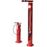 Deep Red Bike Repair Stand with Heavy-Duty Air Pump