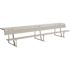 15 ft. All-Aluminum Portable Player's Bench with Back and Shelf