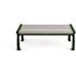 Heritage 4 ft. Gray Planks with Green Frame Backless Recycled Plastic Bench