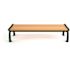 Heritage 5 ft. Cedar Planks with Green Frame Backless Recycled Plastic Bench