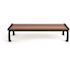 Heritage 5 ft. Brown Planks with Green Frame Backless Recycled Plastic Bench