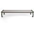 Heritage 8 ft. Gray Planks with Green Frame Backless Recycled Plastic Bench