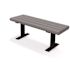 Creekside 4 ft. Gray Surface Mount Recycled Plastic Bench