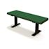 Creekside 4 ft. Green Surface Mount Recycled Plastic Bench