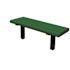 Creekside 4 ft. Green In-Ground Mount Recycled Plastic Bench