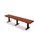 Creekside 6 ft. Brown Surface Mount Recycled Plastic Bench