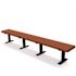 Creekside 8 ft. Brown Surface Mount Recycled Plastic Bench