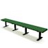 Creekside 8 ft. Green Surface Mount Recycled Plastic Bench