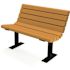 Jameson 4 ft. Cedar Surface Mount Recycled Plastic Bench