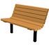 Jameson 4 ft. Cedar In-Ground Mount Recycled Plastic Bench