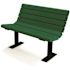 Jameson 4 ft. Green Surface Mount Recycled Plastic Bench