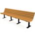 Jameson 8 ft. Cedar Surface Mount Recycled Plastic Bench