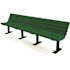 Jameson 8 ft. Green Surface Mount Recycled Plastic Bench